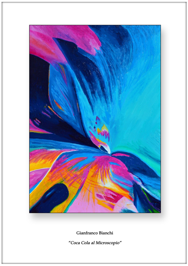 Litografia "Coca Cola al Microscopio"