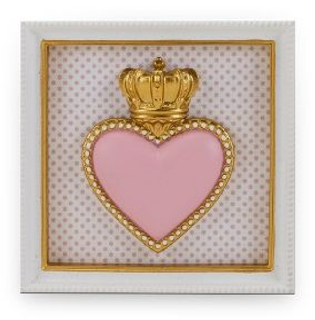 Henriette – Cornice Quadrata Ton Coeur Rosa 12,5cm