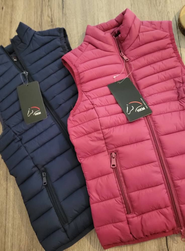 Doudoune sans manche HKM Lena, rose ou marine - XXS