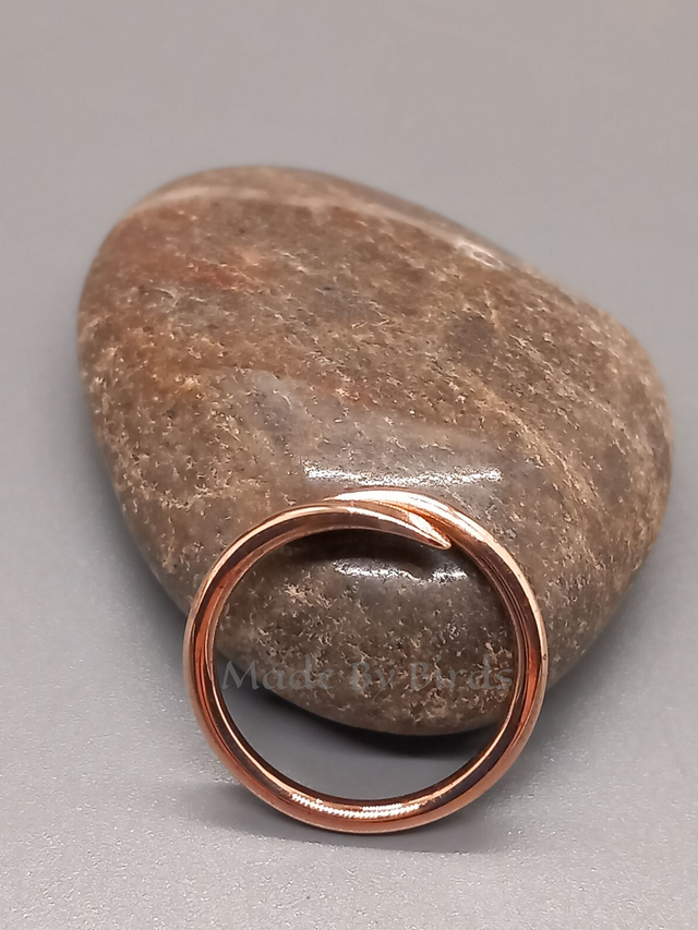 Raw Solid Copper Bypass Ring