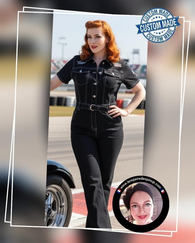 Combi-pantalon Pin-up Café Racer T44/48