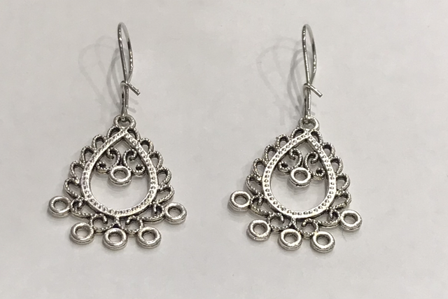 Silver Dangling Earrings- SDE56