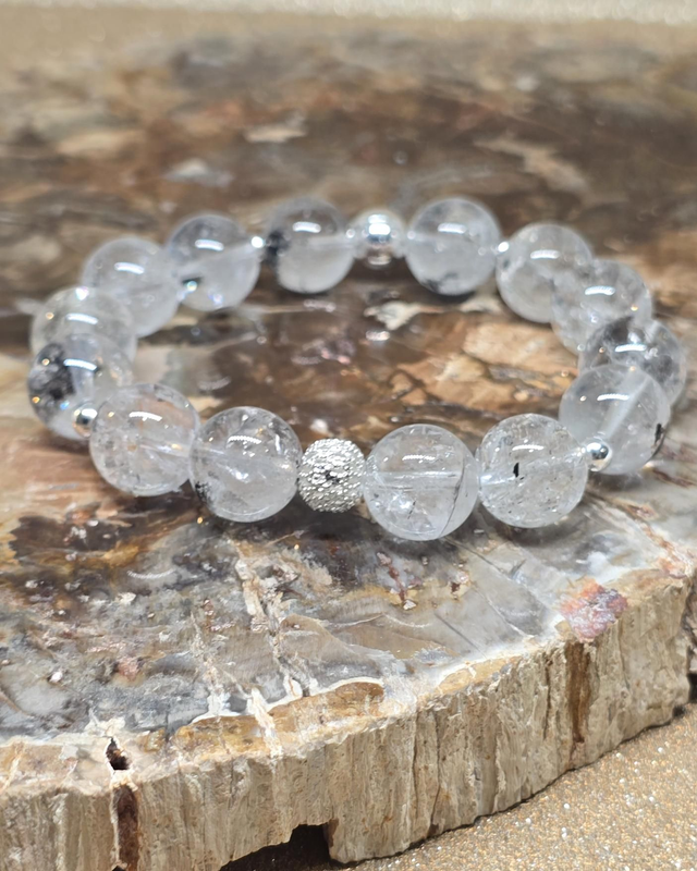 Bracelet Cristal Herkimer XL en 1,2 cm