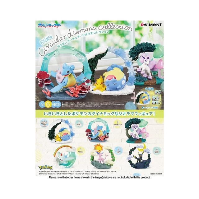 Re-Ment Pokemon Circular Diorama Collection 6pcs Complete Box