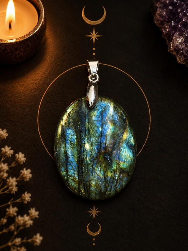 Pendentif labradorite
