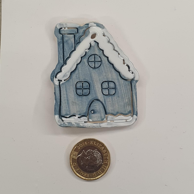 Blue House hanging decoration 