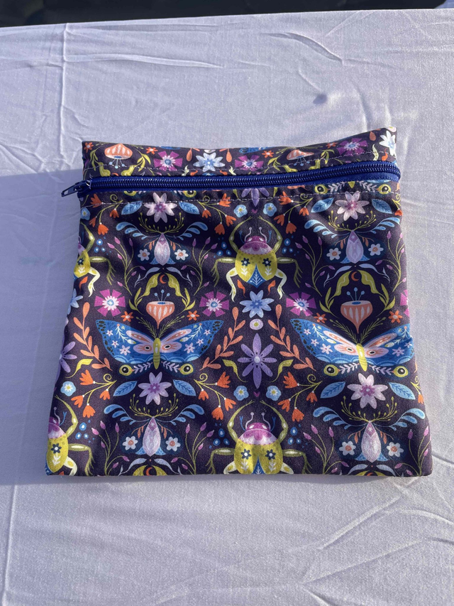 Pochette à collation zip papillon