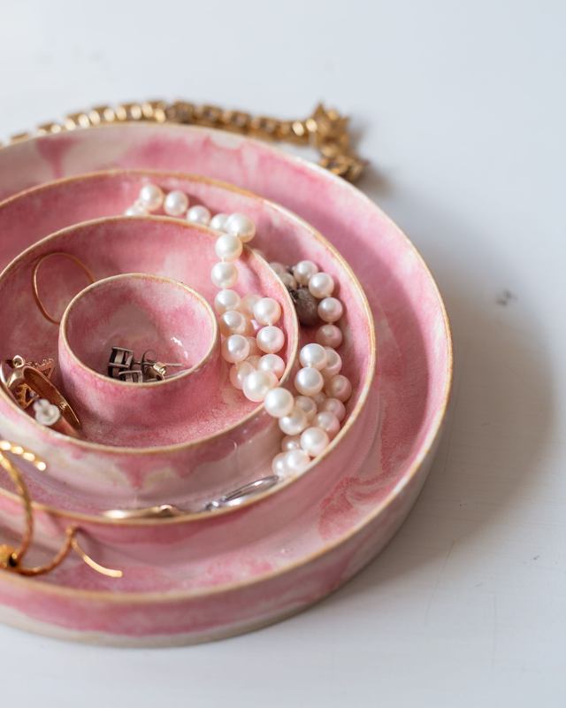 Pink Trinket Bowl