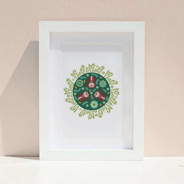 "Singes" Cadre 13x18cm