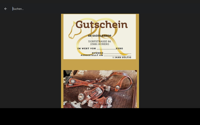 SR Saddleshop Gutscheine