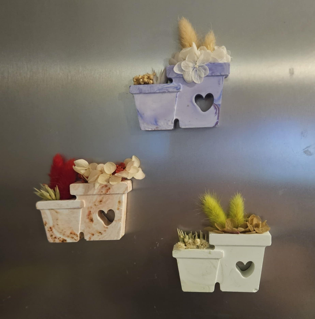 Magnet arrosoir/pot fleuri