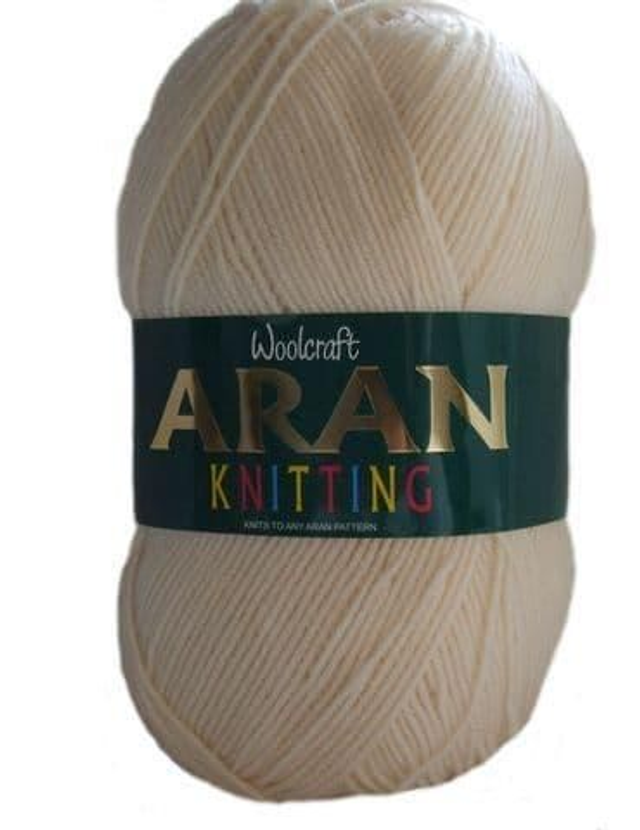 Woolcraft Aran 400g - 400 Cream