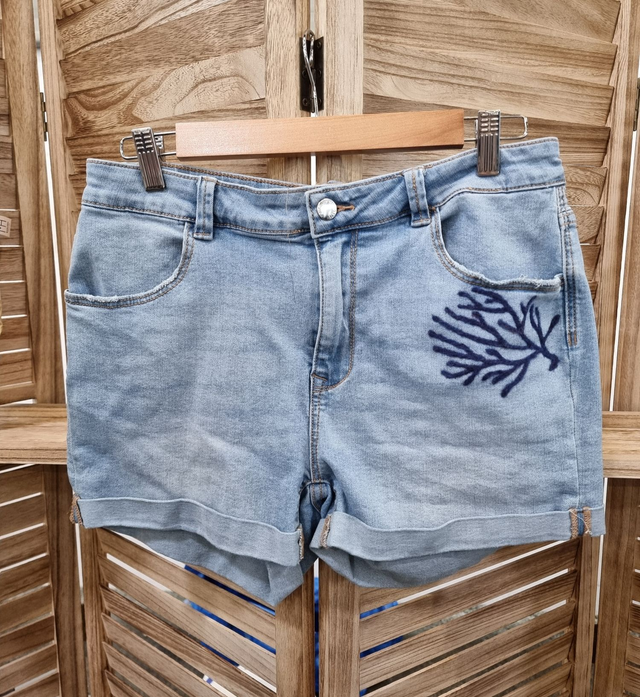 SHORT CORAIL BLEU- 42