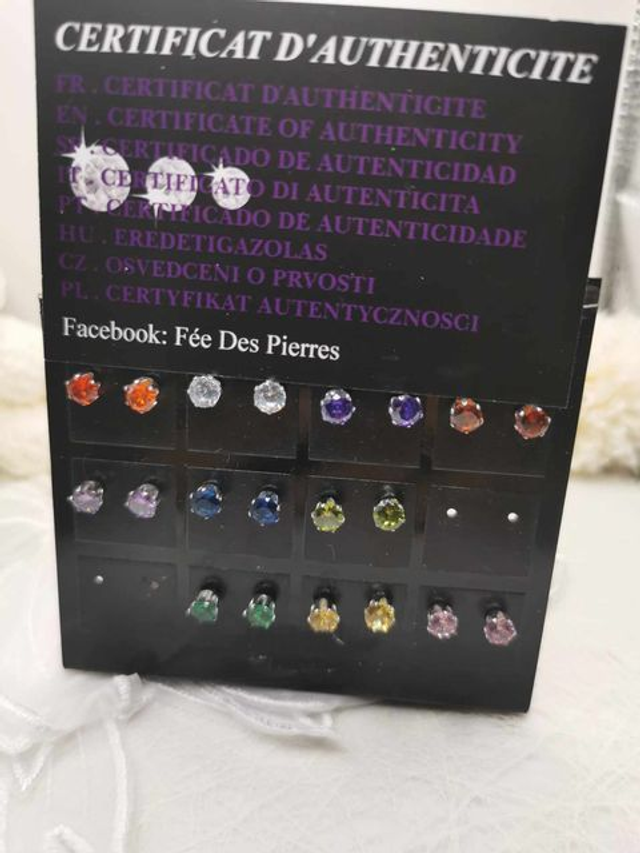 Clous d'Oreilles en Acier Inoxydable et Zircon – 5 mm