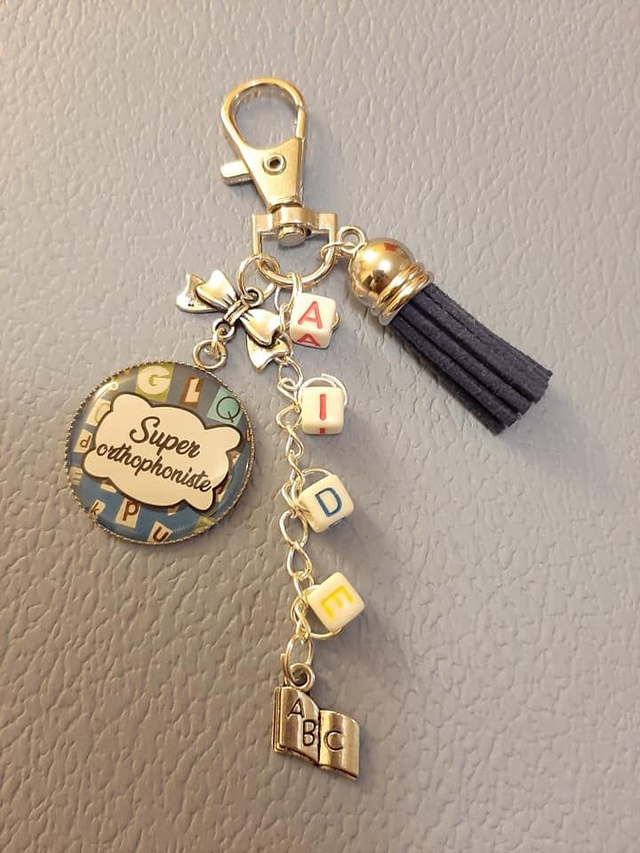 Super Orthophoniste - bijou de sac - bleu