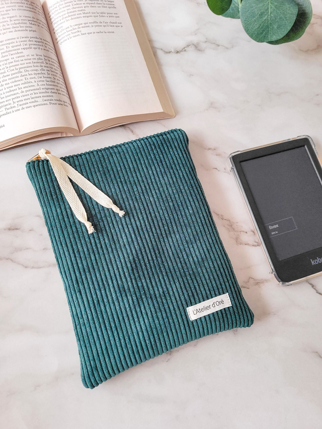 Pochette à livre Mila velours vert sapin