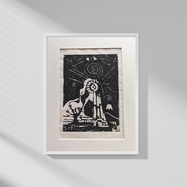 'Her Power' Original Lino Print