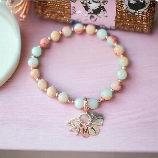 Bracelet Pandolith Jaspe Aqua terra