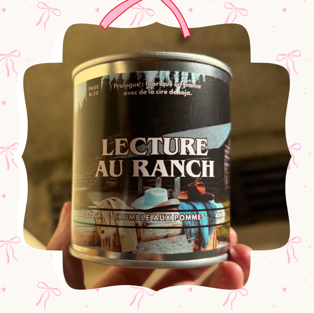 Bougie litteraire - Lecture au ranch
