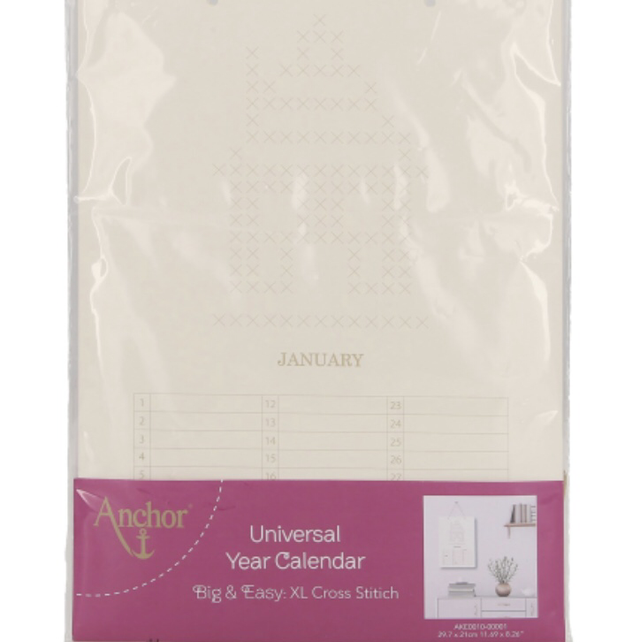 Cross Stitch Kit: Universal Year Calendar Anchor