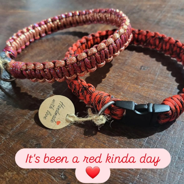 Paracord cobra weave collars