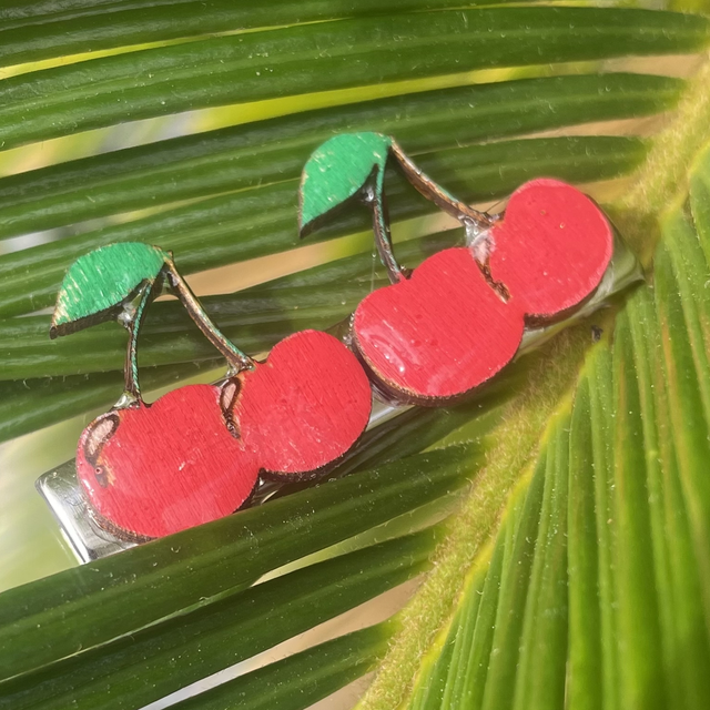 Pince crocodile à cheveux Cerises