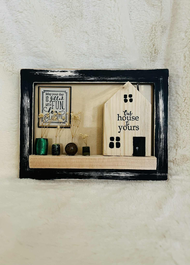Our House to Your House with Flowers Frame 