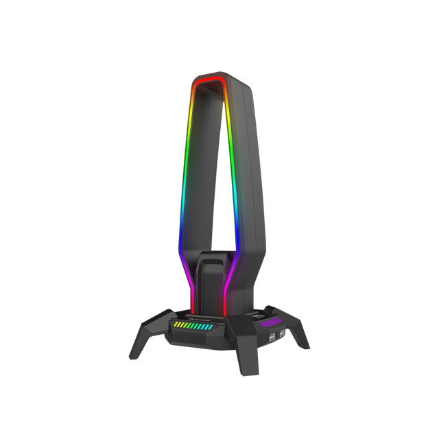 Marvo Scorpion HZ-10 Kobe 30 USB RGB Gaming Headset Stand And Hub (Black)