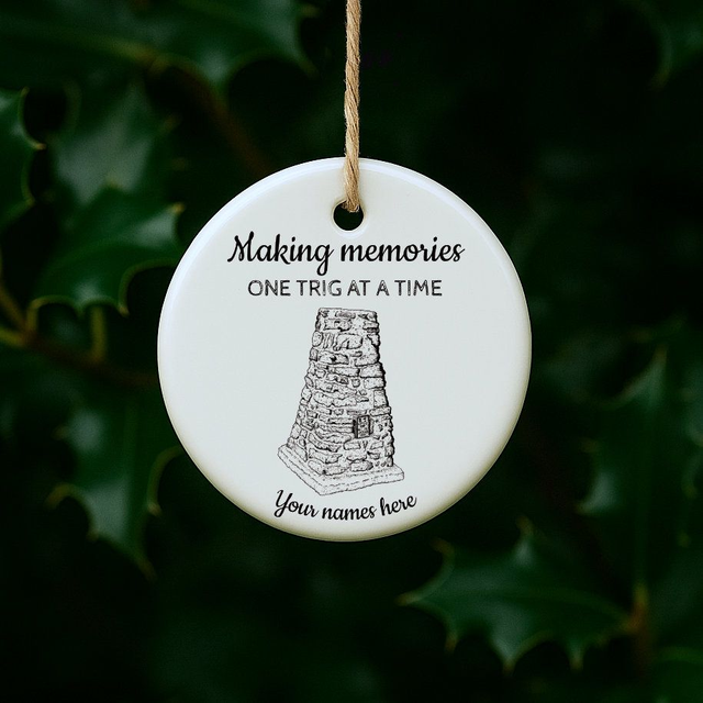 Stonebuilt Trig Pillar - Custom Ceramic Decoration/Keepsake