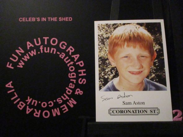 Sam Aston (Chesney Brown) Original Coronation Street Pre-Print Cast Card (2)