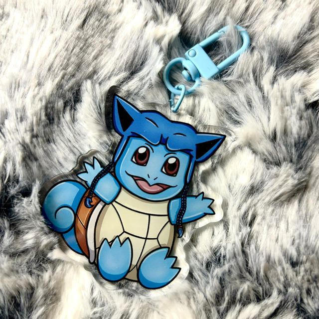 Squirtle Evolving Hat Keychain