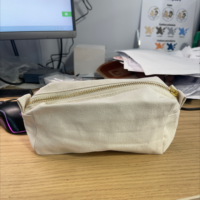 Trousse coton brossée