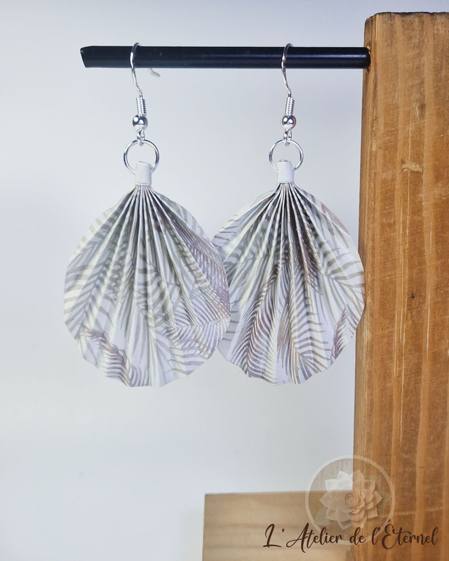 Boucles d'oreilles Licuala - Collection nature