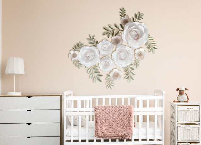 Lot 5 Fleurs blanches