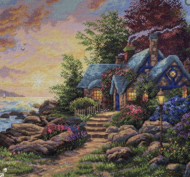 Merejka Seaside Hideaway Cross Stitch Kit