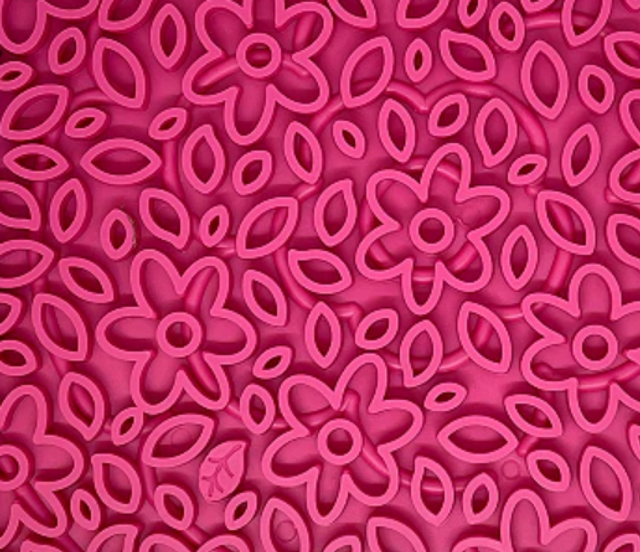 Tapis de léchage flower power