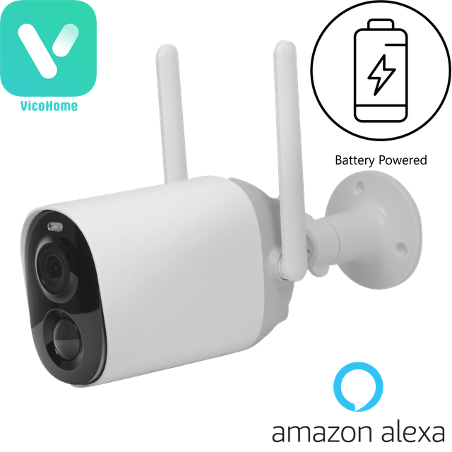 VicoHome CG7 3MP Wireless Outdoor Security Camera – Battery Powered, Smart Detection, Night Vision