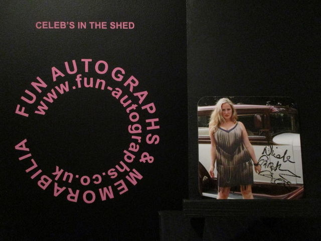 Nicole Faraday Authentic Autographed Coaster (G)(SEE PIC)