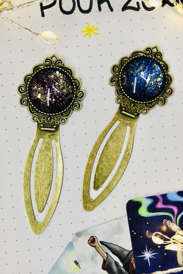 Marque page mon beau miroir Evasion céleste bronze - Collection Poussières d'Étoiles