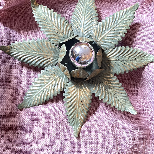 Blatt Leuchter Metall Deckenleuchte 