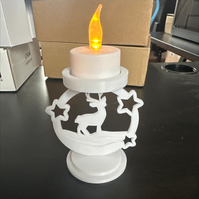 Reindeer waxine licht houder