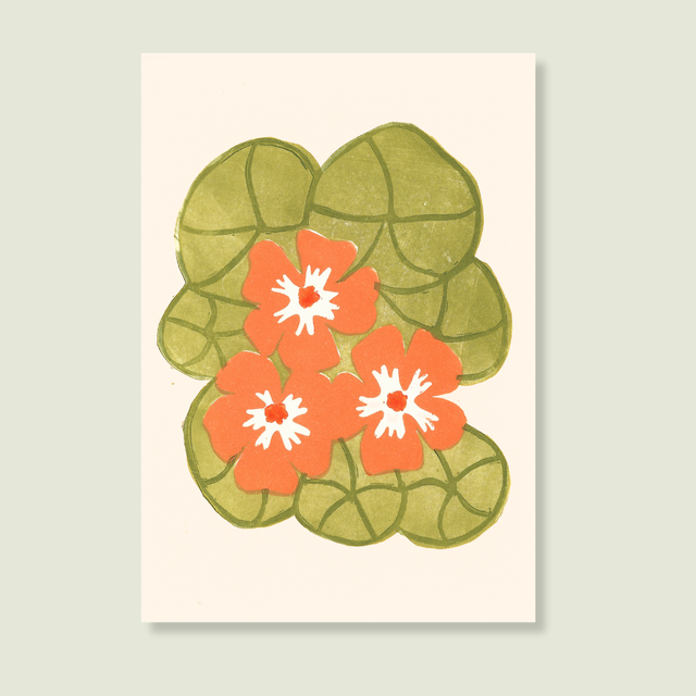 Carte "Les capucines"