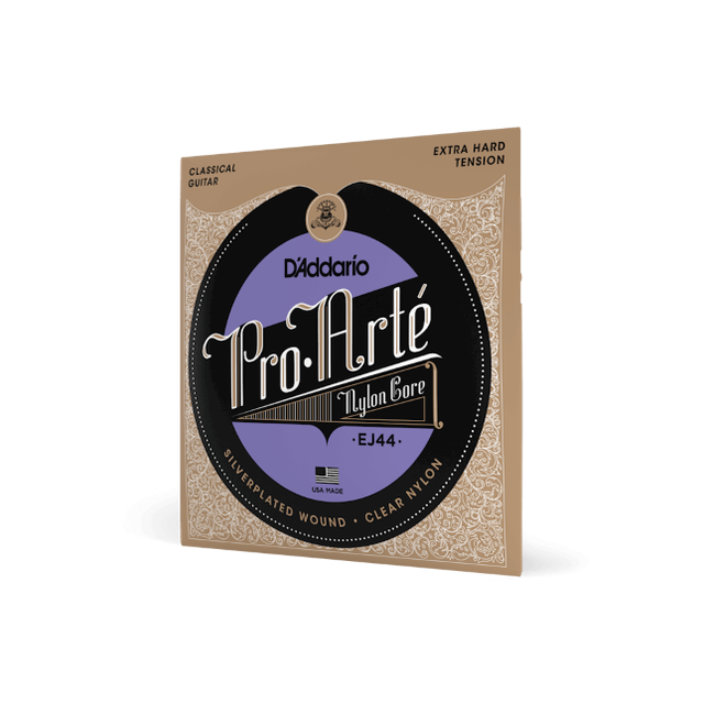 D'Addario Cordes en nylon pour guitare classique D'Addario Pro-Arte EJ44, Extra Hard