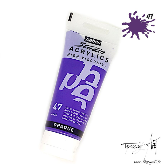 PEBEO - ACRYLIQUE 100ML - VIOLET COBALT FONCE IMIT - PB016047