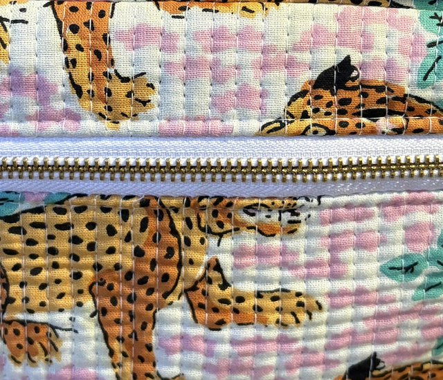 Pink Tiger Toiletry Bag - Medium