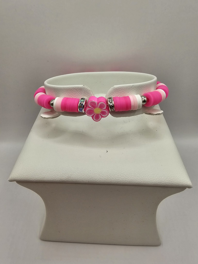 Heishi Clay Bead 'Flower' Bracelet.