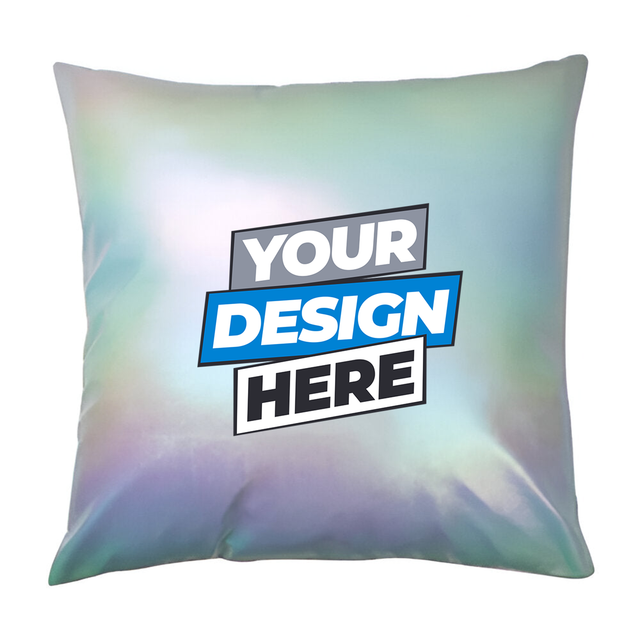 Holographic Light Blue Cushion 