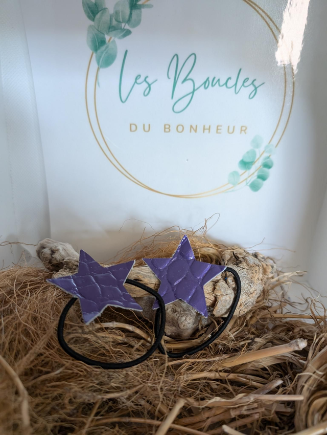 Élastique étoile violet