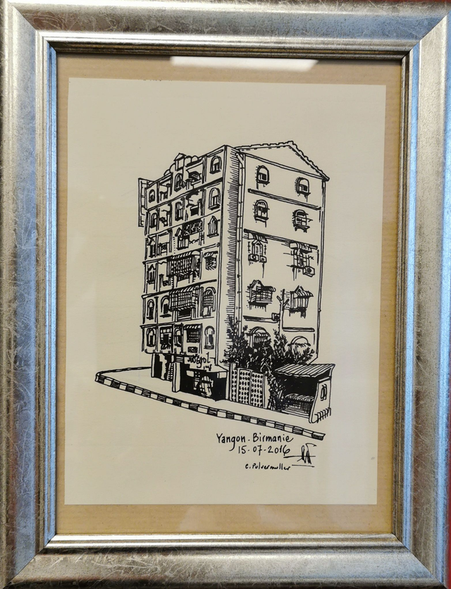 Yangon Immeuble en Birmanie