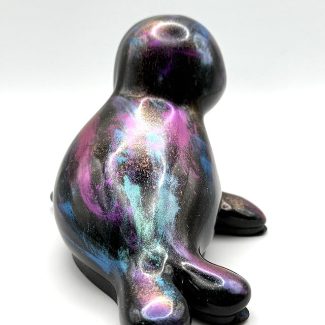 Otarie "Galaxie" en Résine Époxy – Pièce Unique